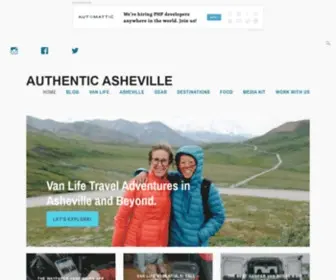 Authenticavl.com(Authentic Asheville) Screenshot