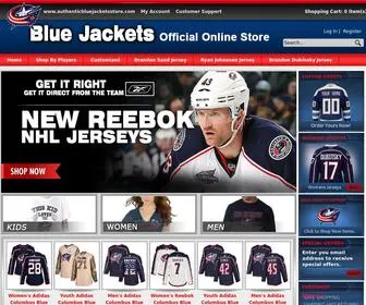 Authenticbluejacketsstore.com(100% Official Columbus Blue Jackets Online Shop Outlet) Screenshot