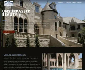 Authenticcaststone.com(Authentic Cast Stone Products) Screenshot