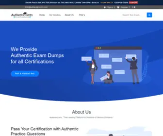 Authenticcerts.com(Updated IT Certifications Exam Dumps Questions) Screenshot