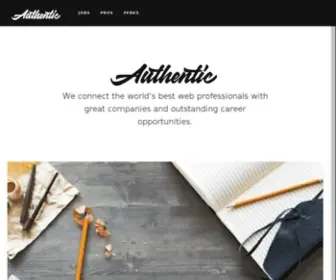 Authentic.co(Authentic Jobs for designers) Screenshot