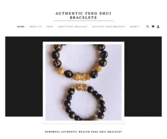 AuthenticFengshuibracelet.com(Authentic feng shui bracelet) Screenshot