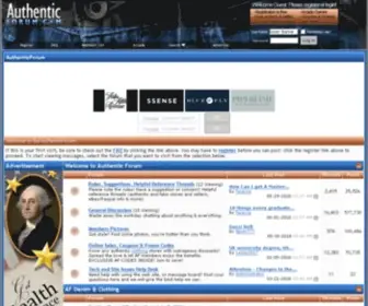 AuthenticForum.com(The leading site for authentic designer jeans) Screenshot