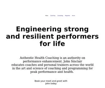 Authentichealthcoaching.com(Mysite) Screenshot