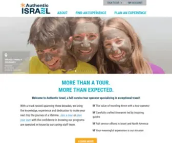 Authenticisrael.com(Authentic Israel) Screenshot