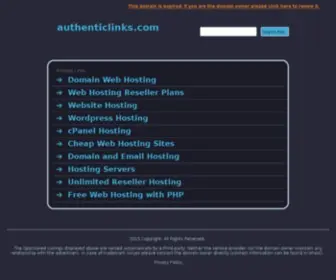 Authenticlinks.com(Dit domein kan te koop zijn) Screenshot