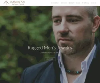 Authenticmensjewelry.com(Authentic Arts Men's Jewelry) Screenshot