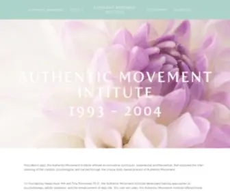 Authenticmovementinstitute.com(Authentic Movement Institute) Screenshot