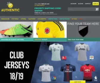 Authenticsoccer.com(Authentic Soccer Jerseys) Screenshot