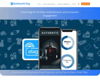 Authentictag.com(Product Authentication and Marketing Engagement) Screenshot