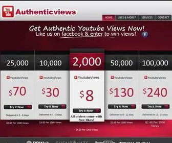 AuthenticViews.com(Buy Youtube Views At Low Prices) Screenshot