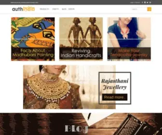 Authindia.com(Discover the Vibrant World of Indian Handicrafts) Screenshot