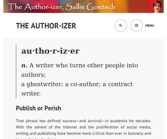 Author-Izer.com(Sallie Goetsch) Screenshot