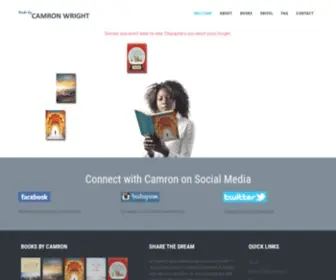 Authorcamronwright.com(Author Camron Wright) Screenshot