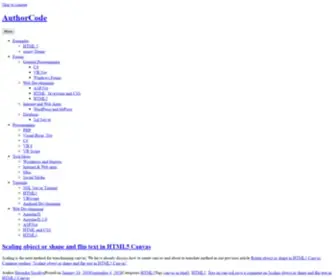 Authorcode.com(Author Code) Screenshot