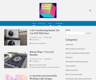 Authordiaries.com(Author Diaries) Screenshot