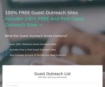 Authorityblogerz.com(100% FREE Guest Outreach Sheet) Screenshot