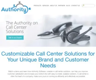 Authoritycrm.com(The Authority on Workforce Optimization) Screenshot