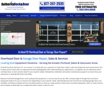 Authoritydockanddoor.com(Commercial Door) Screenshot