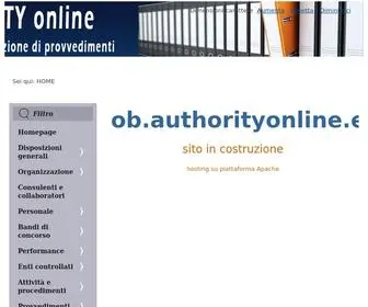 Authorityonline.eu(Decreti) Screenshot