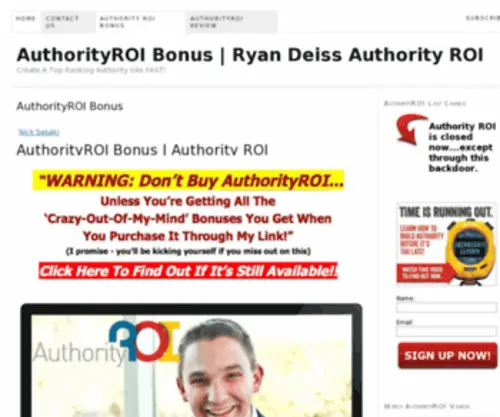 Authorityroi-Bonus.org(AuthorityROI Bonus) Screenshot