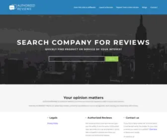 Authorizedreviews.org(Authorized Reviews) Screenshot