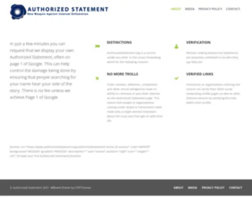 Authorizedstatement.org(Authorizedstatement) Screenshot