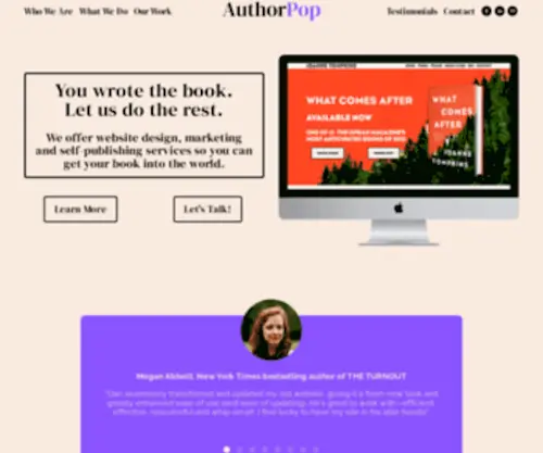 Authorpop.co(Author Website Design) Screenshot