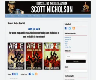 Authorscottnicholson.com(Scott Nicholson) Screenshot