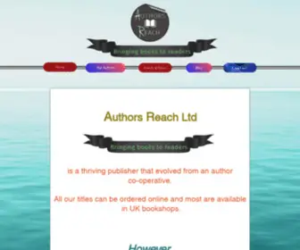 Authorsreach.co.uk(Authors Reach Contact) Screenshot