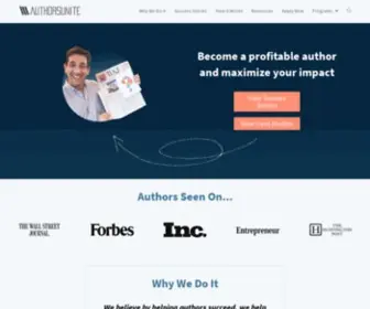 Authorsunite.com(How to publish a book) Screenshot