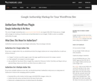 Authorsure.com(Rel=author) Screenshot
