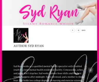 Authorsydryan.com(Steamy Romance Writer) Screenshot