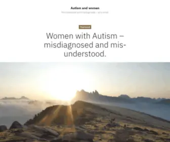 Autism-AND-Women-Misunderstood-AND-Misdiagnosed.com(Misunderstood and misdiagnosed) Screenshot