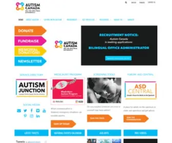 Autismcanada.org(Autism Canada) Screenshot