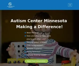 Autismcentermn.com(AUTISM CENTER MINNESOTA) Screenshot