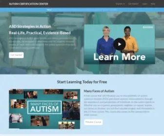 Autismcertificationcenter.org(ACC) Screenshot
