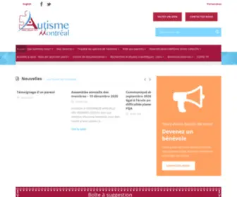 Autisme-Montreal.com(Montréal) Screenshot