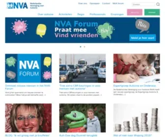 Autisme.nl(De Nederlandse Vereniging voor Autisme (NVA)) Screenshot