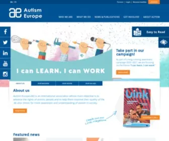 Autismeurope.org(Autism Europe) Screenshot