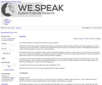 Autismfriendsnetwork.biz(Autism Friends Network) Screenshot