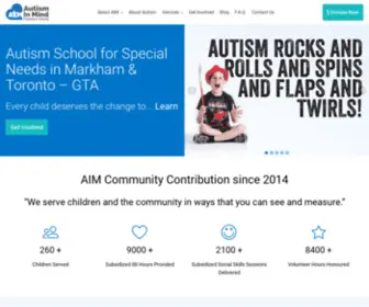 Autisminmind.org(Autism School for Special Needs in Markham) Screenshot