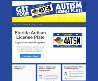 Autismlicenseplate.com(Drive Support for Autism Services) Screenshot