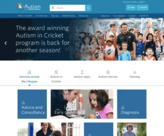 Autism.org.au(Making a positive difference to the lives of people with Autism) Screenshot