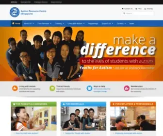 Autism.org.sg(Autism Resource Centre (Singapore)) Screenshot