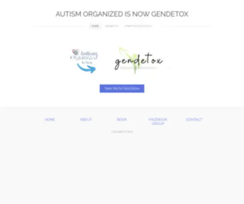 Autismorganized.com(AUTISM ORGANIZED IS NOW GENDETOX) Screenshot
