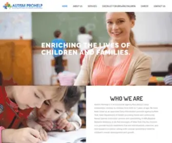 Autismprohelp.com(Enriching the lives of children and families) Screenshot