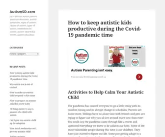 Autismsd.com(Let's discuss autism) Screenshot
