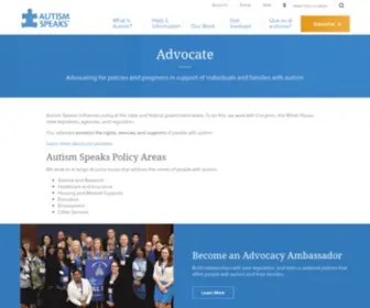 Autismvotes.org(Autism Speaks) Screenshot