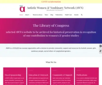 Autismwomensnetwork.org(Neurodiversity) Screenshot
